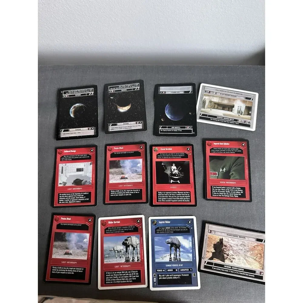 Star Wars Lot of 85 Mixed CCG Cards All Differing Conditions Some Dupes 1995